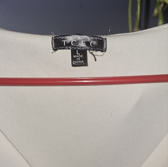 3/20.00. Classy white romper with sequins. - Picture 2 of 10